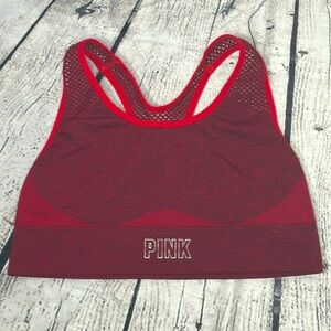 Victoria’s Secret PINK Sports Bra Small red with mesh